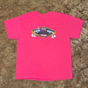 Vintage 777 Viva Vegas T-Shirt Im A Winner Tee Pink XLarge